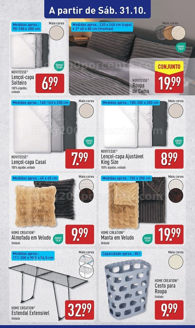 Antevisão Folheto ALDI Casa e Decoração Promoções de 28 outubro a 1 novembro
